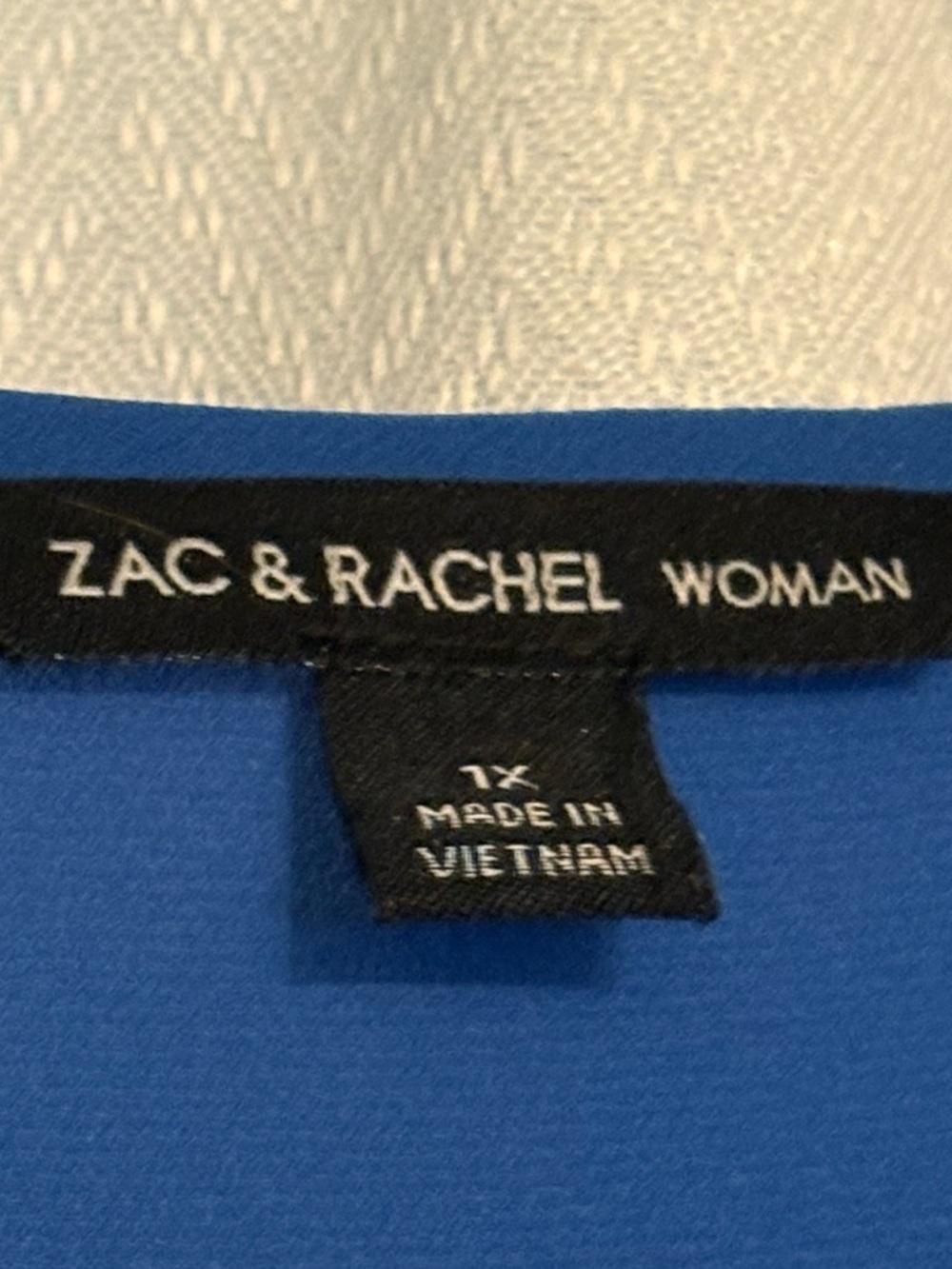 Zac & Rachel Blue Ruffle Sleeve Blouse - Picture 2 of 2